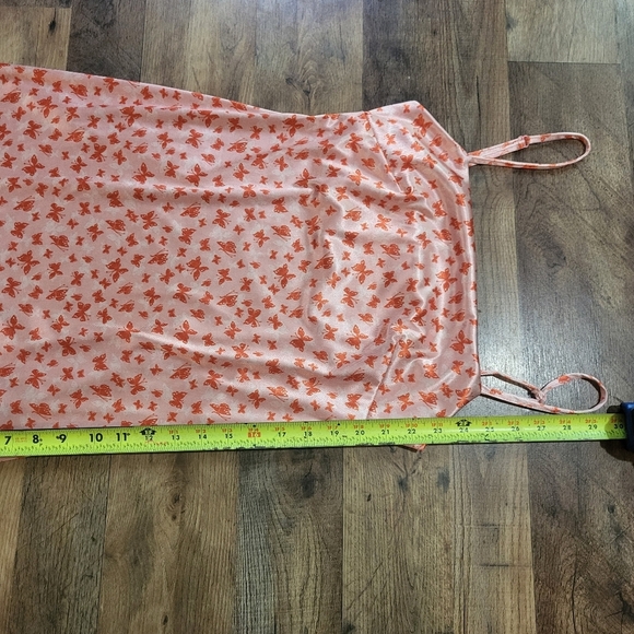 Urban Outfitters Women's Orange and Pink Butterfly Bodycon Mini Dress Size M - Picture 5 of 8